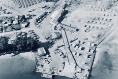 Aerial view of the Matakana Island mill.