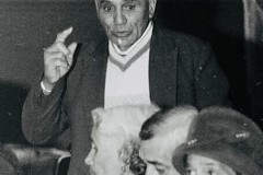 Moutere Tukaki speaking at the Golden Wedding celebration of Henare and Meria Kuka in Tauranga, 1963.