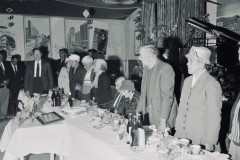 Henare and Meria Kuka with guests at their Golden Wedding celebration in Tauranga, 1963.