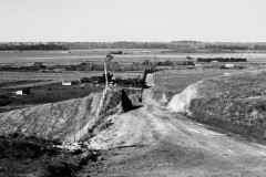 Matakana Road under construction on Matakana Island, 1955.