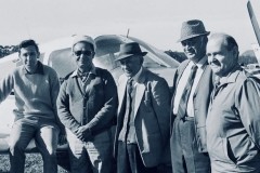 Mr Whana Tawhiao and Dignitaries at the opening of the Matakana Island airstrip in 1972.