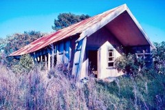 Romai-noho-rangi wharenui at Ōpounui Marae on Rangiwaea Island.