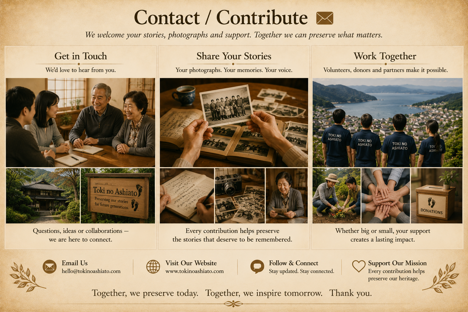 Contact and Contribute