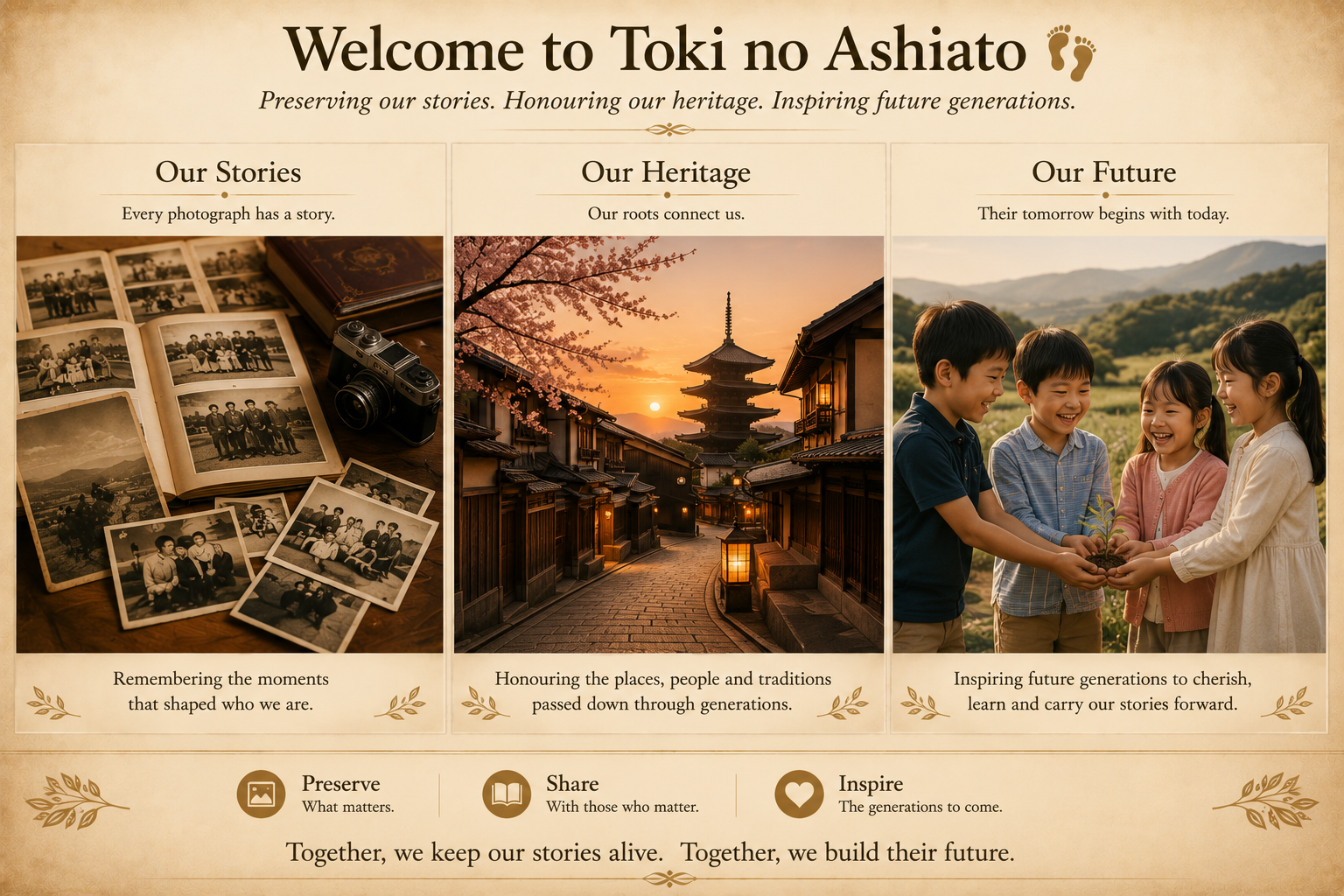 Toki no Ashiato Home Image